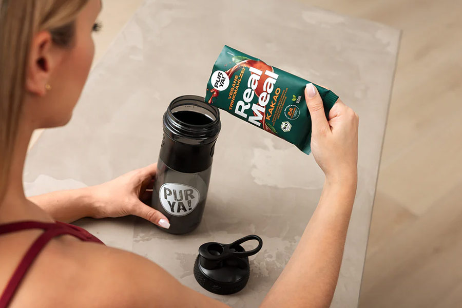 Purya! High Protein Shake Pulver Zubereitung Purya! High Protein Shake Pulver Zubereitung