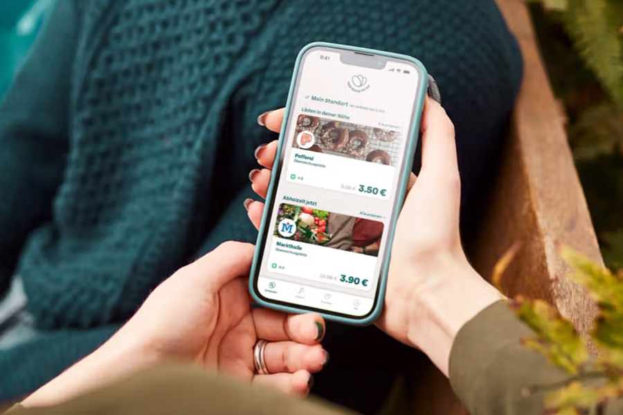 Backwaren retten mit Too Good To Go
© Too Good To Go Bild Too Good To Go App auf Handy